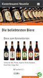Mobile Screenshot of klosterbrauerei.com