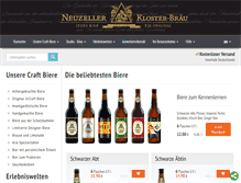 Tablet Screenshot of klosterbrauerei.com